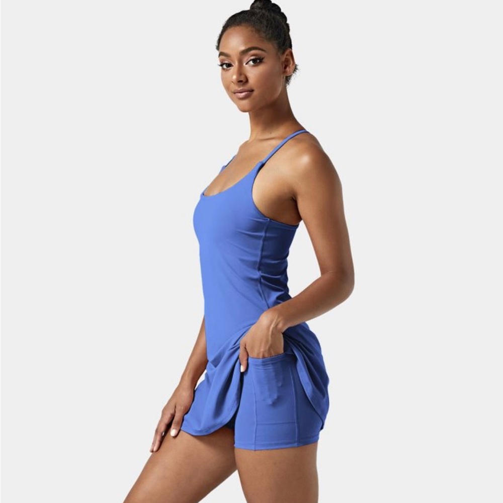 Halara one piece dress with built in skort size medium
